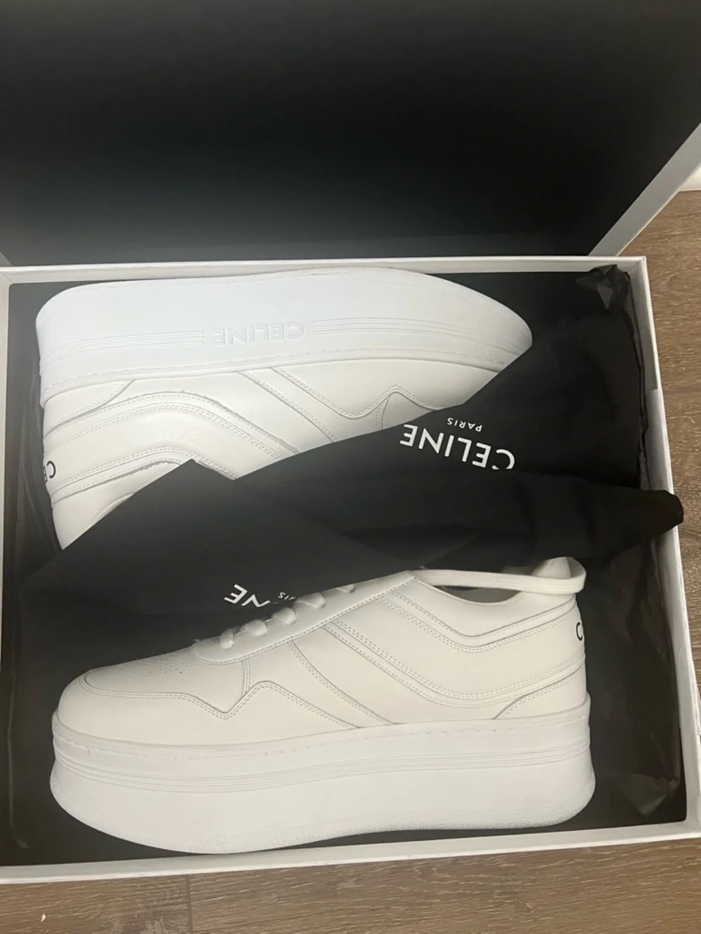 Celine Block Wedge Sneakers - Picture 4 of 6